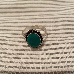 Vintage genuine turquoise ring